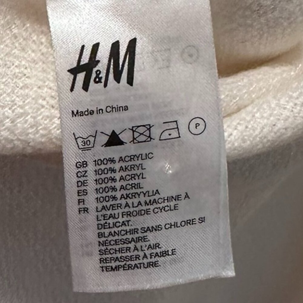 H&M White Shawl Cape Wrap - Picture 5 of 5